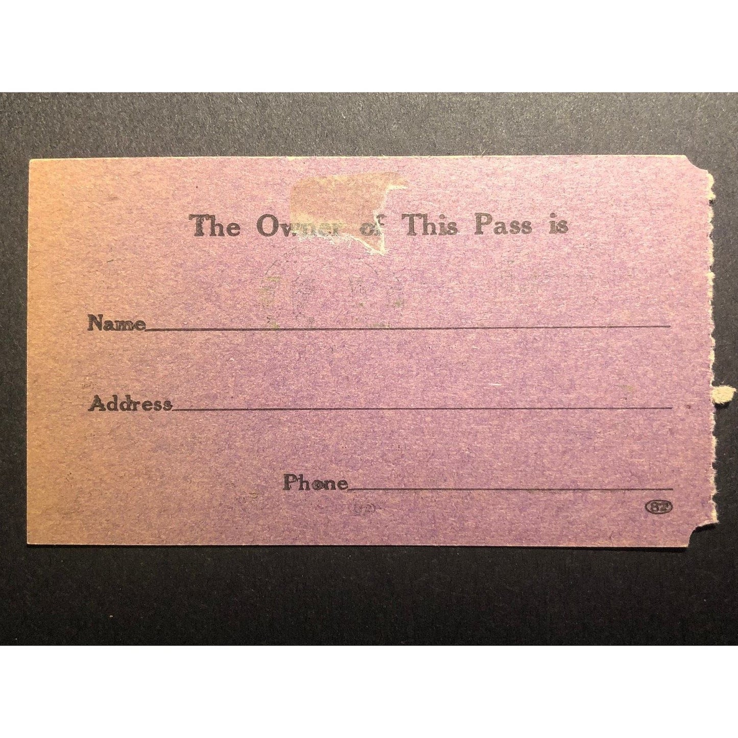 DesMoines Railway Company Special Sunday Street Car Pass Ticket 1939 - Scarce