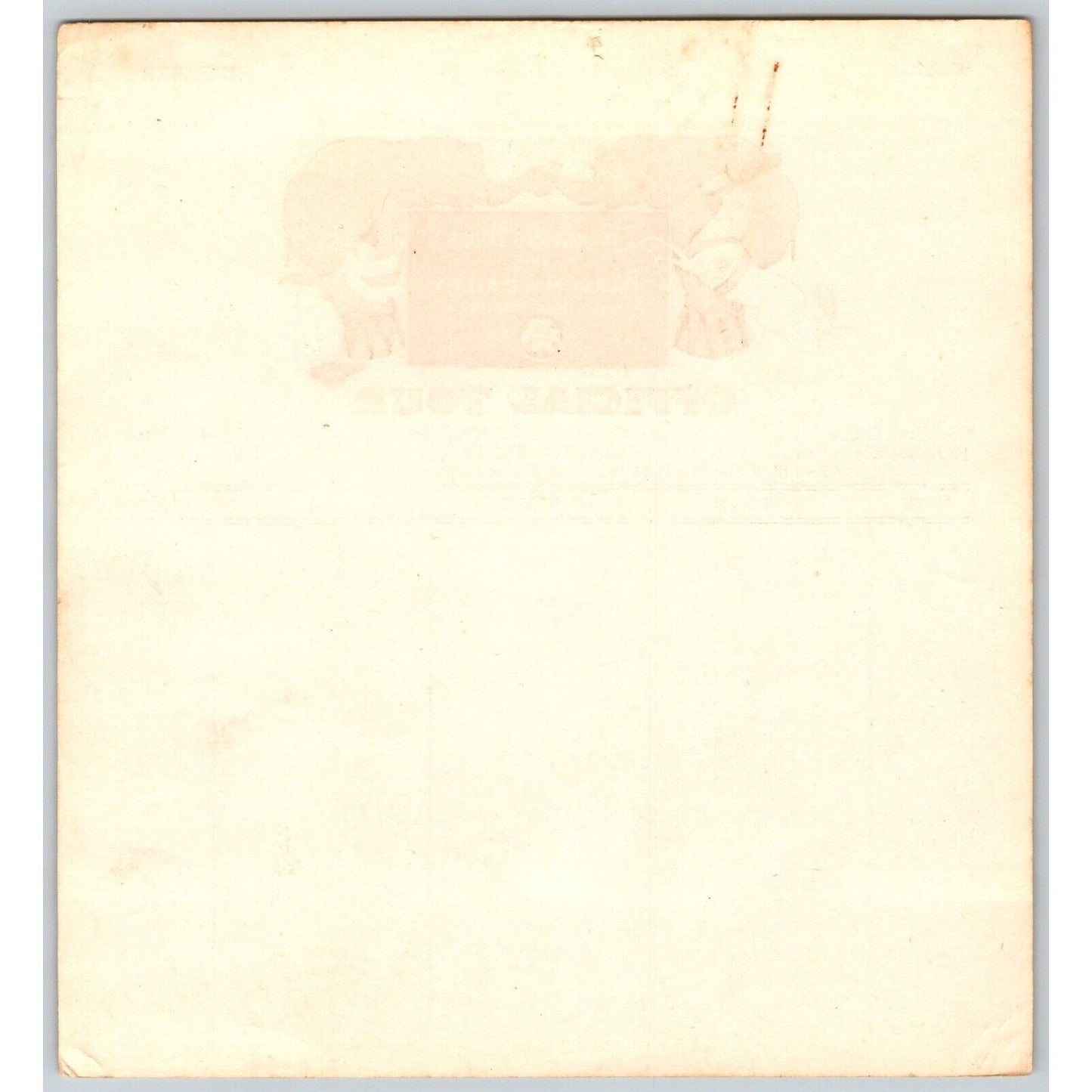 1952 Ringling Bros Barnum Bailey Circus Route Card Lexington Louisville Kokomo