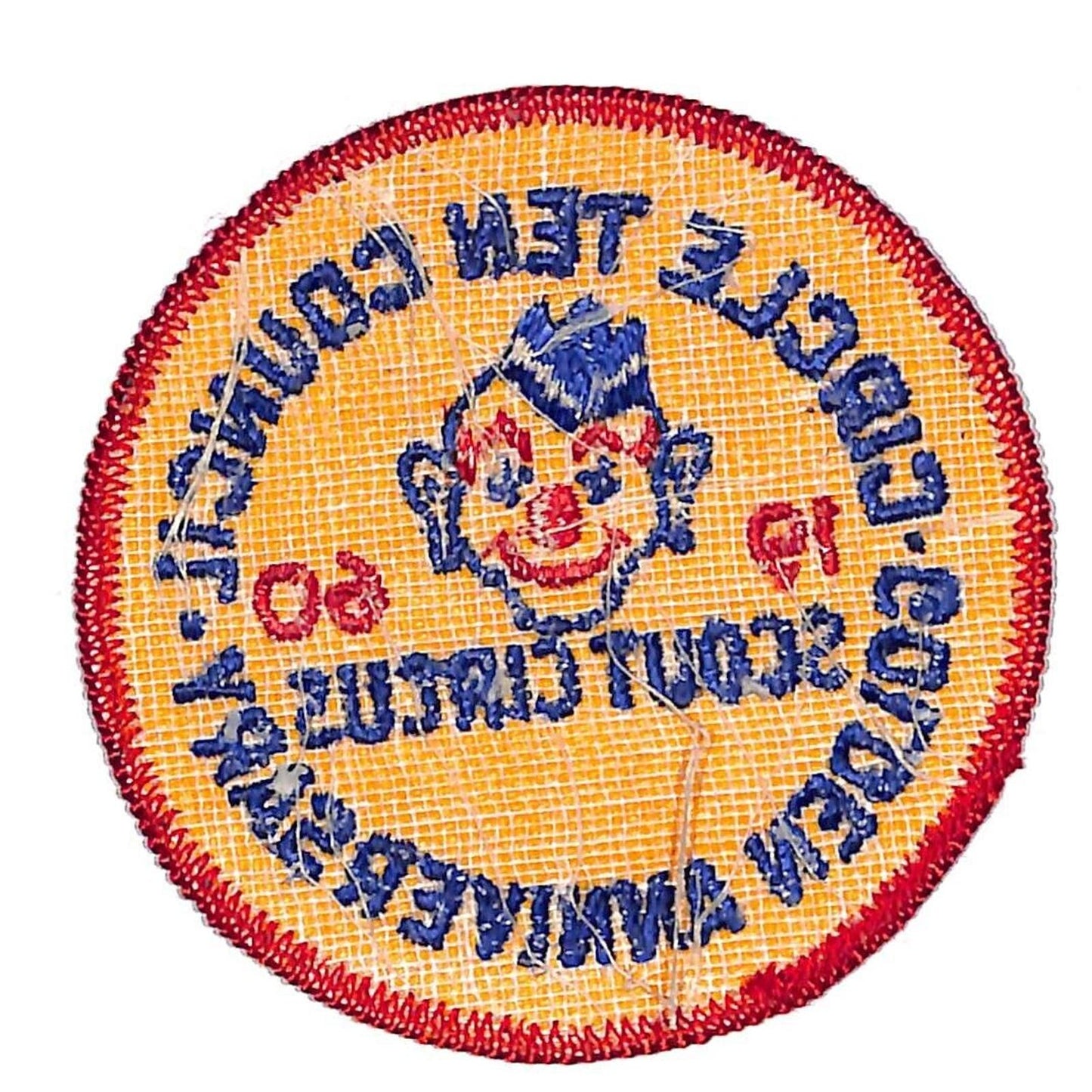 BSA Patch Circle Ten Council Scout Circus 1960 Golden Anniversary Clown Scarce