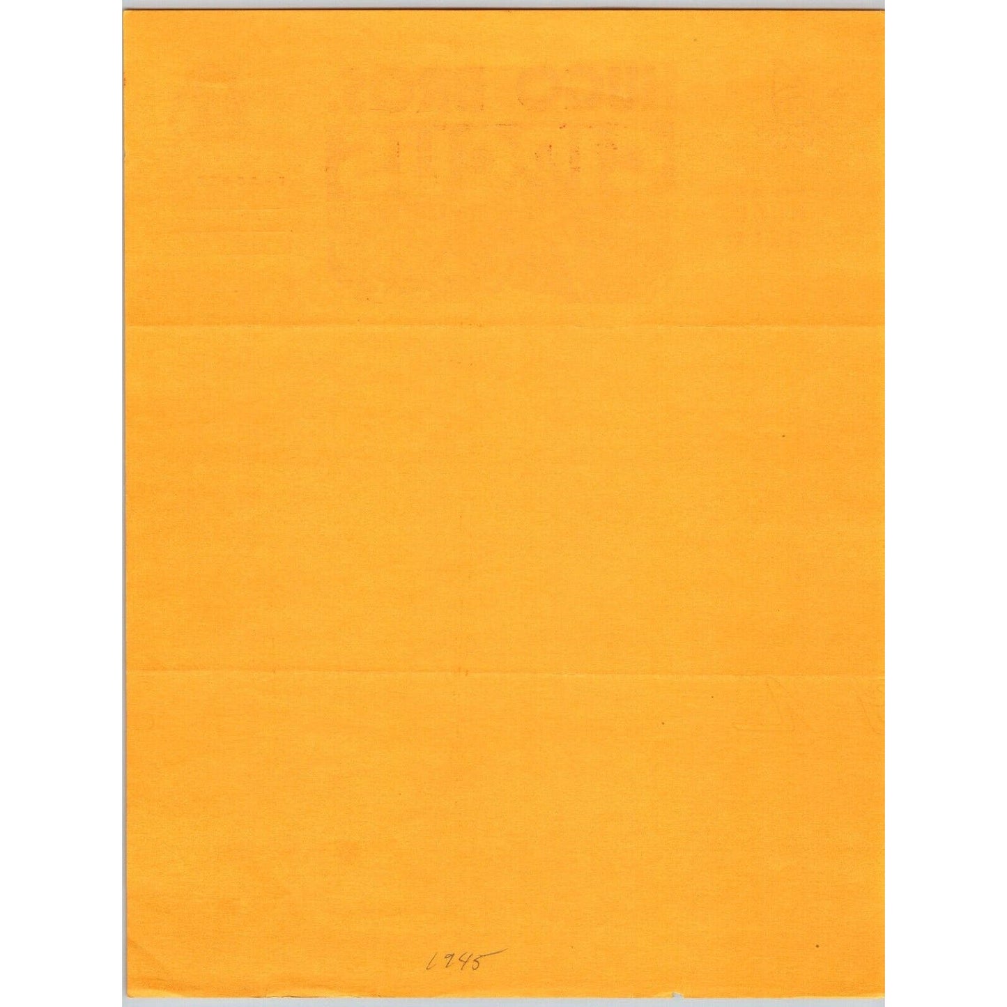 Hugo Bros. Wild Animal Show Circus Letterhead 1945 Hugo, OK Elephant