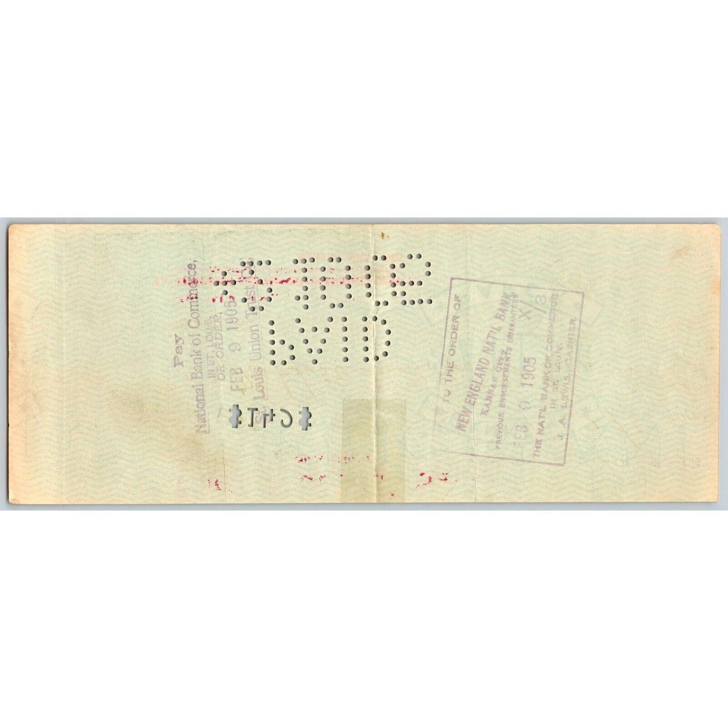 Mill Creek, OK 1905 Indian Territory Bank Check w/ Eagle Head