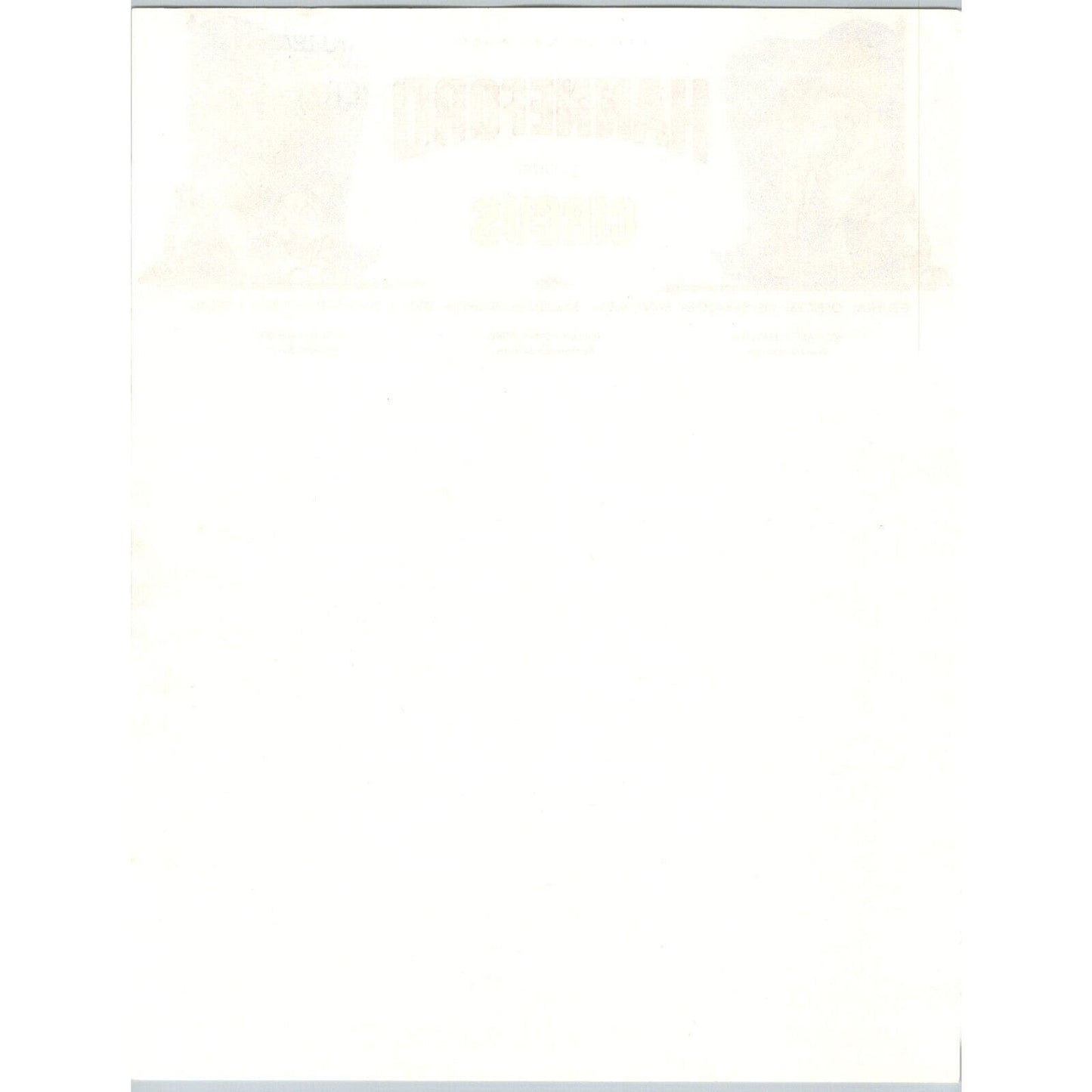 Hanneford 3 Ring Circus Letterhead Sarasota c1972-79 Scarce