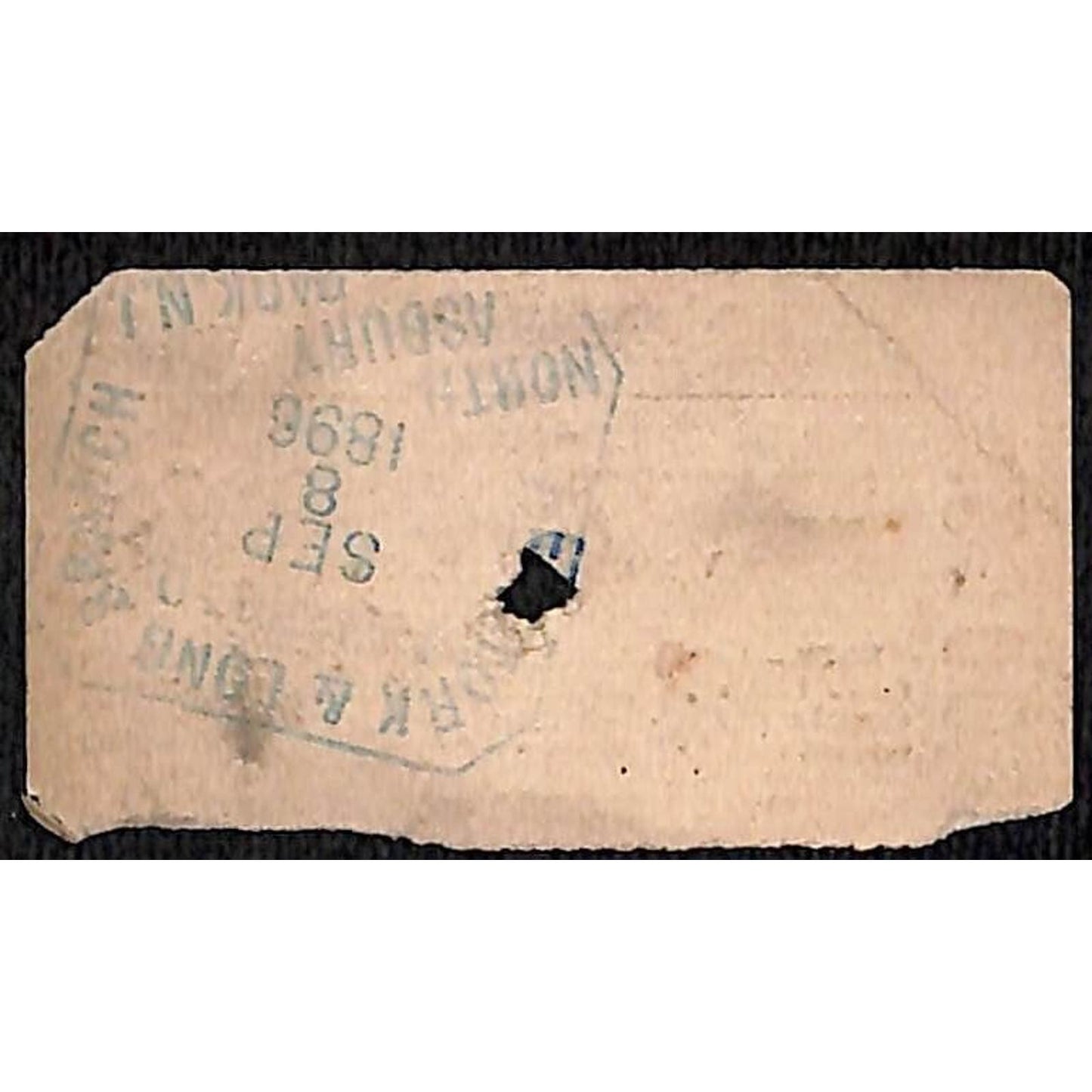 New York & Long Branch Railroad 1896 Trenton, NJ / North Asbury Park #2960