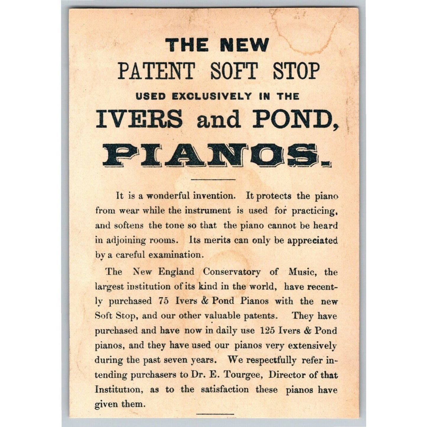 Ivers and Pond Soft Top Pianos Victorian Trade Card - Girl Winter w/ Snow Balls