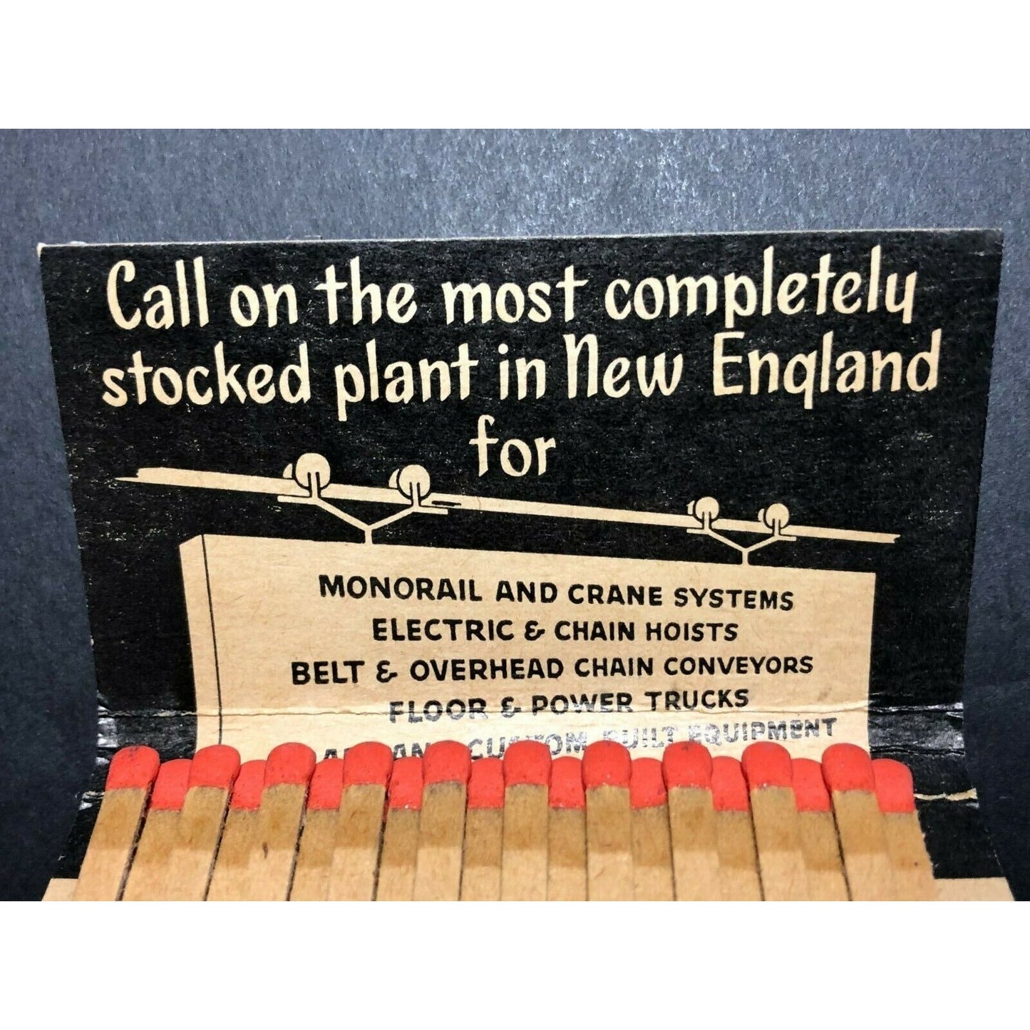 1940-50's Full Matchbook Advertising - Production Equipment - Meriden, CONN