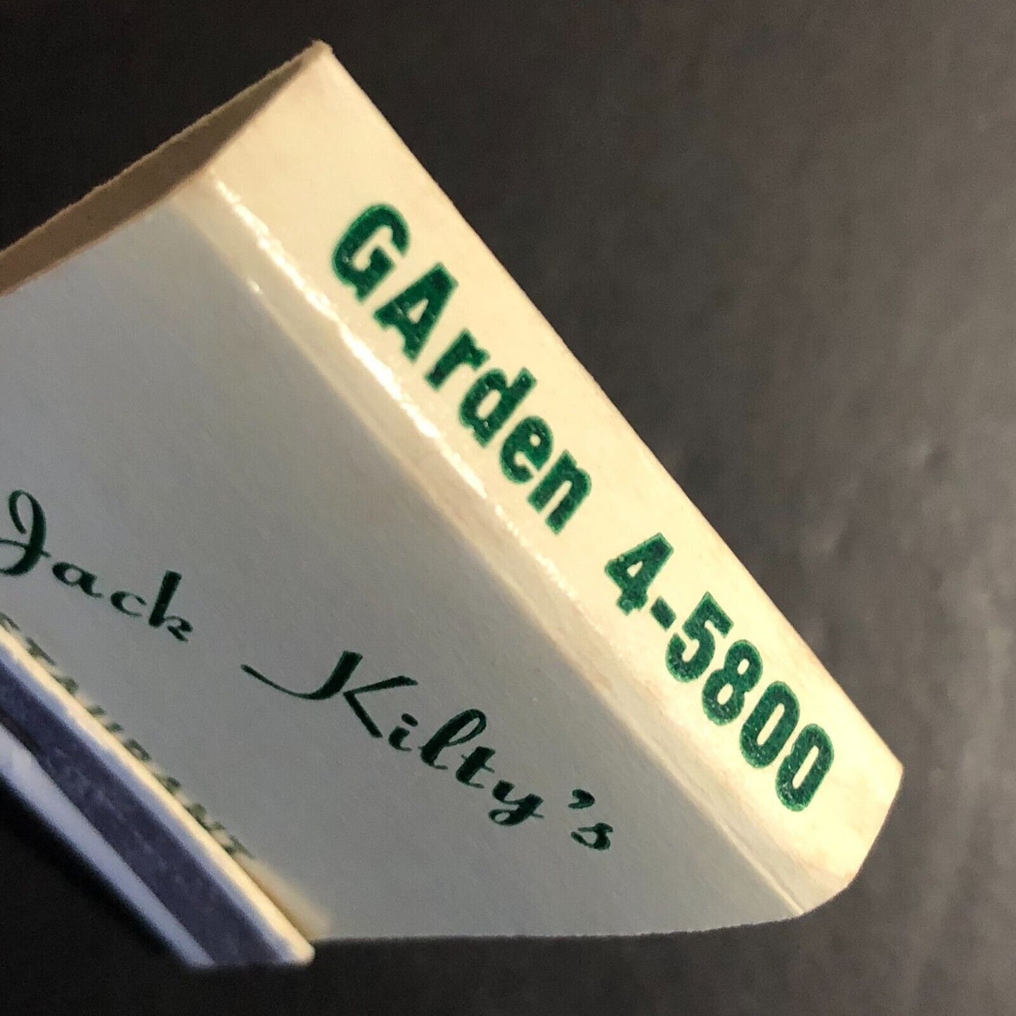 Jack Kilty's Restaurant (opened 1958) Oak Lawn IL Full Matchbook c1960's Scarce