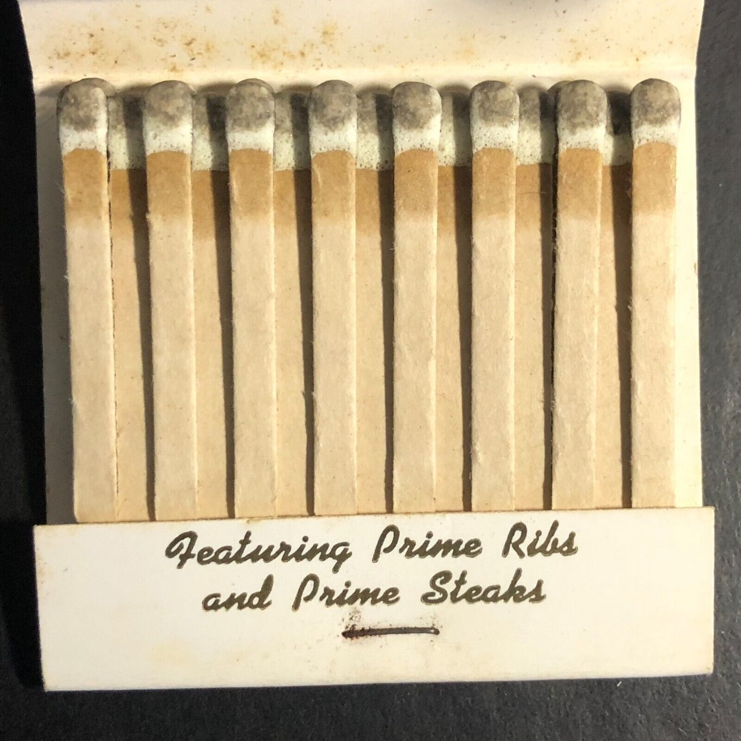 Topper's Beef & Bourbon Restaurant Old Town Chicago Full Matchbook c1960's-74