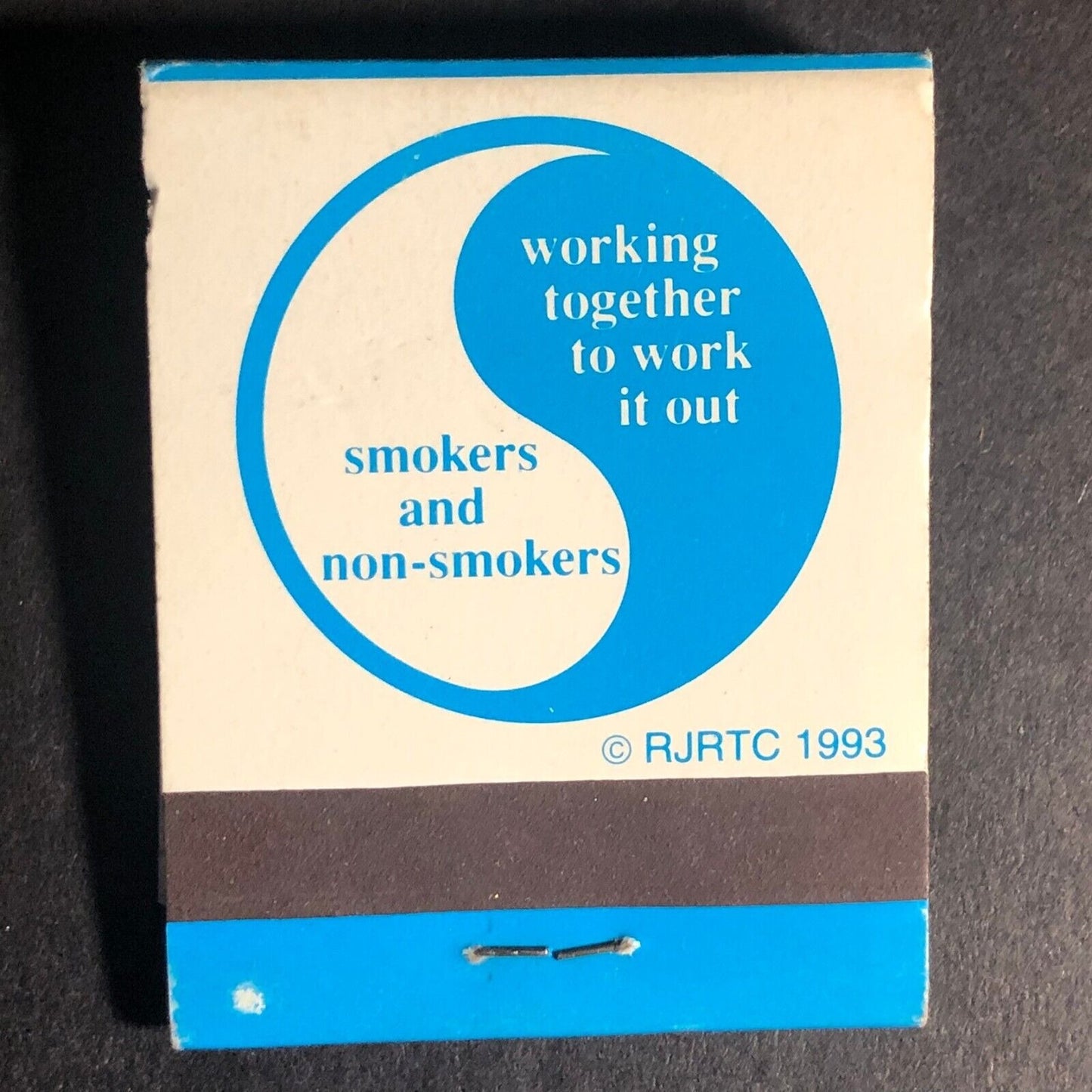 RJR Tobacco "We're All in This Together" 20-Strike Full Matchbook c1993 VGC