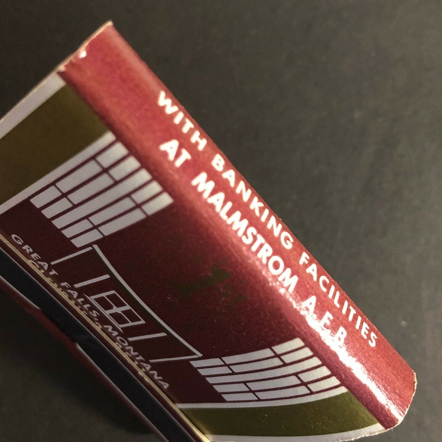Vintage 1950's-60's Full Matchbook 1st National Bank of Great Falls Montana