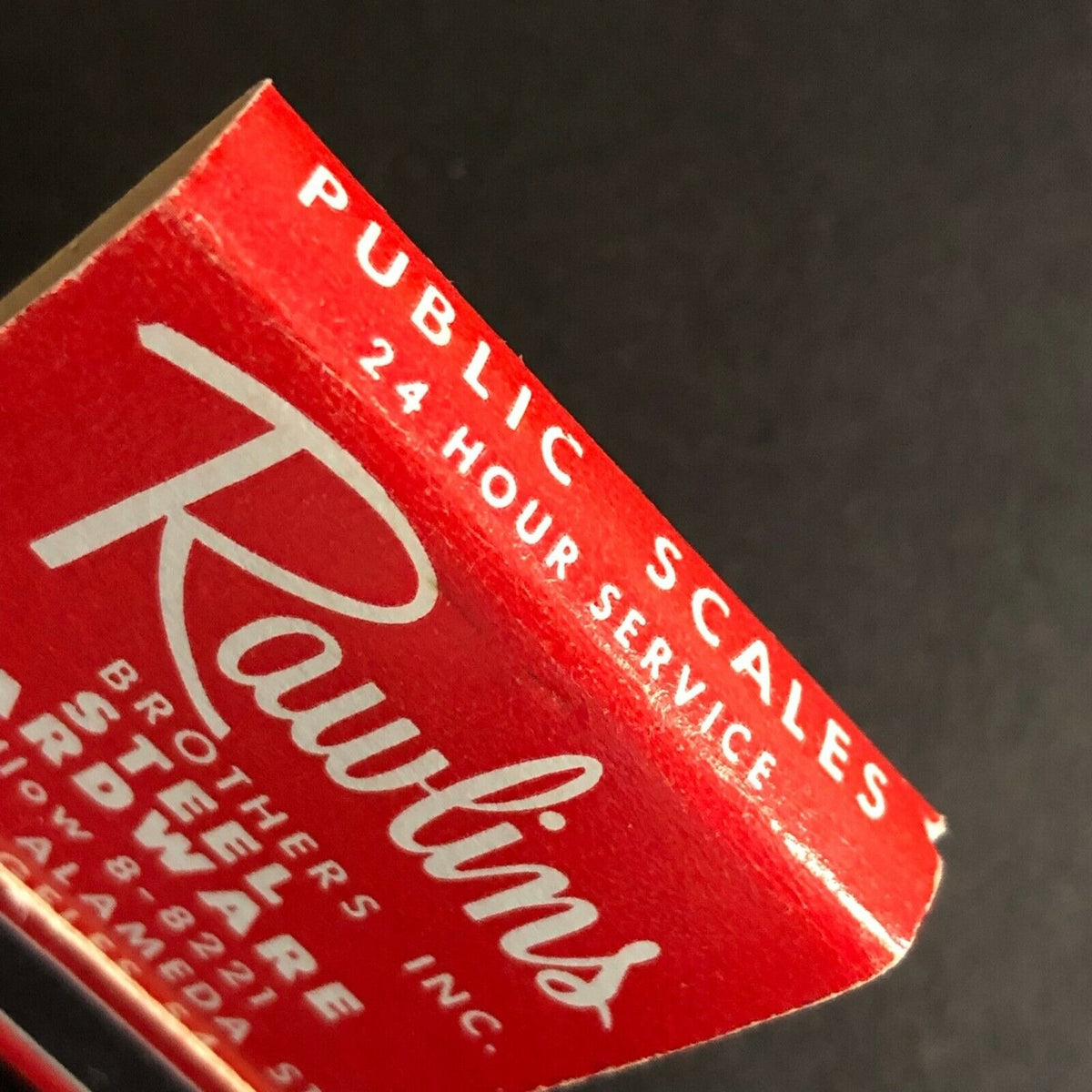 Scarce Vintage c1950's-60's Full Matchbook Rawlins Steel Hardware Los Angeles