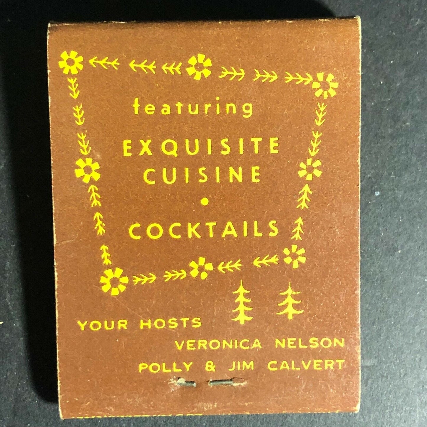 Scarce c1950's FEATURE Matchbook "Little Chalet" Restaurant Likely Coronado, CA