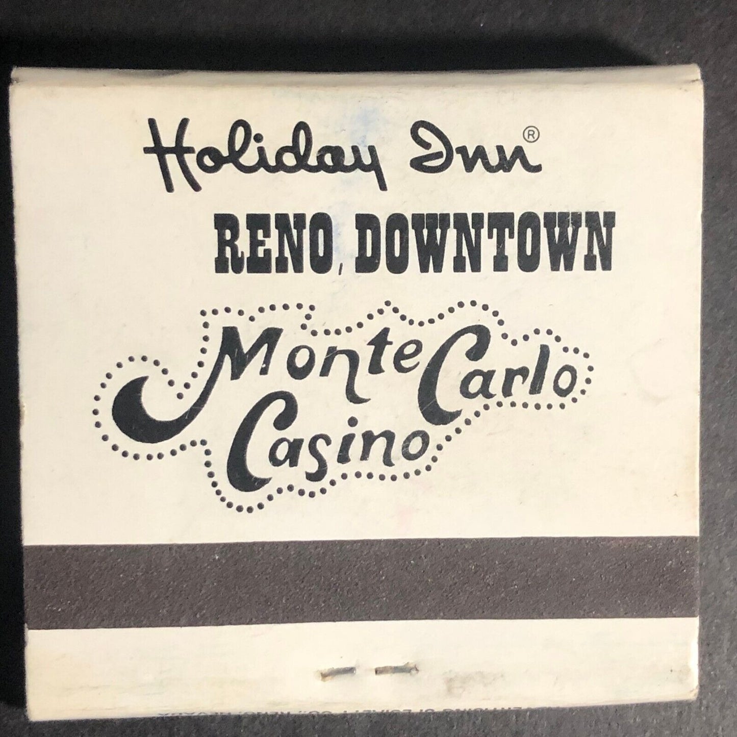Holiday Inn Reno Monte Carlo Casino Full 30-Strike Matchbook c1975-85 VGC