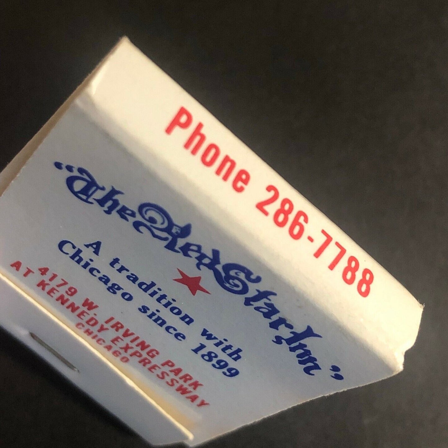 Scarce Vintage c1970's-80's Full Matchbook "The Red Star Inn" Chicago, IL