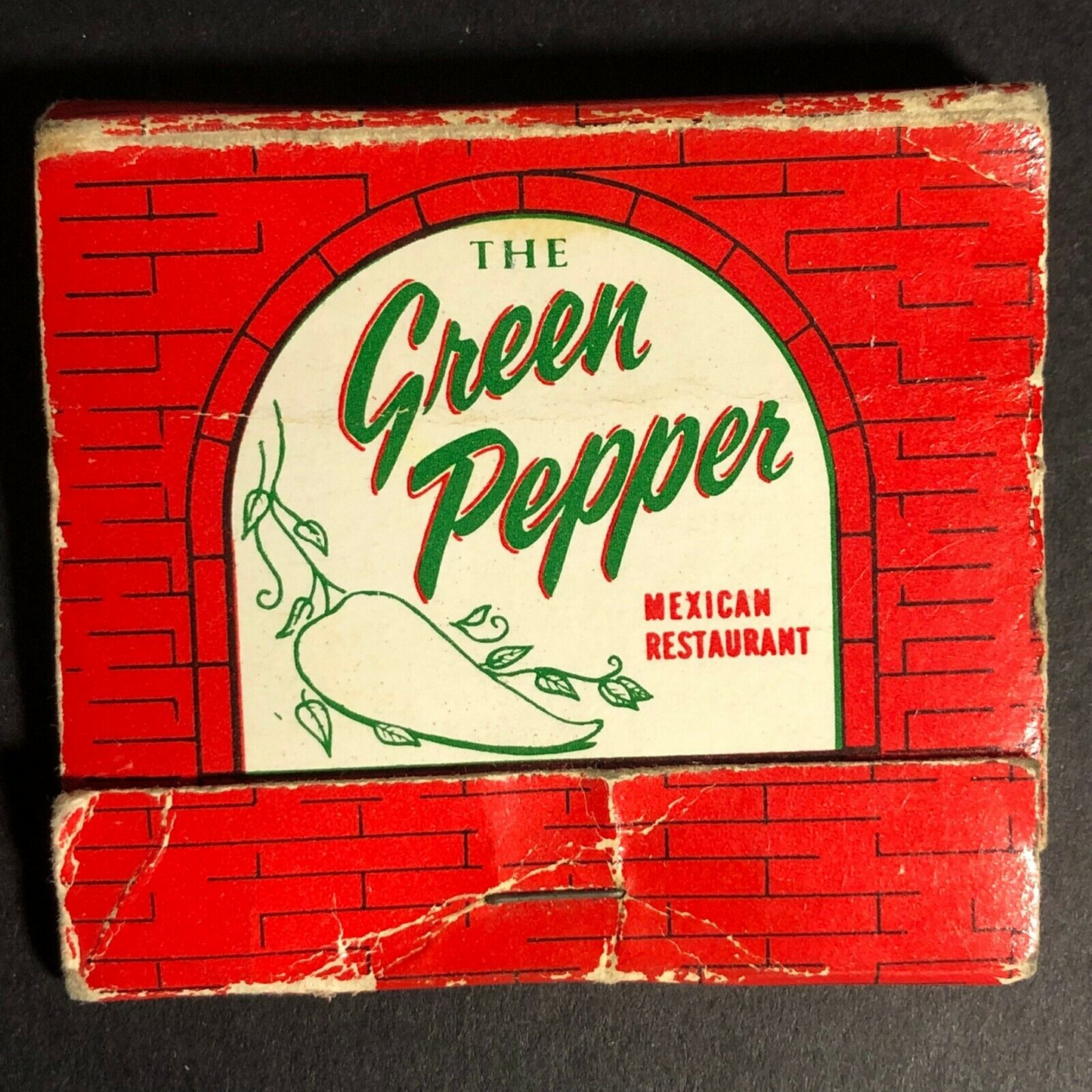 Vintage c1970-80's Mostly Full Matchbook - The Green Pepper Seal Beach, CALF.
