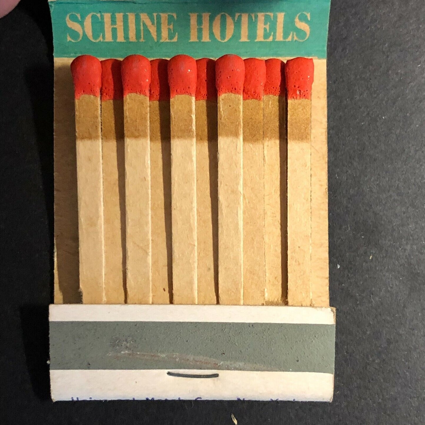 1940's - 50's Full Matchbook Advertising - The Ten Eyck Hotel / Schine Florida