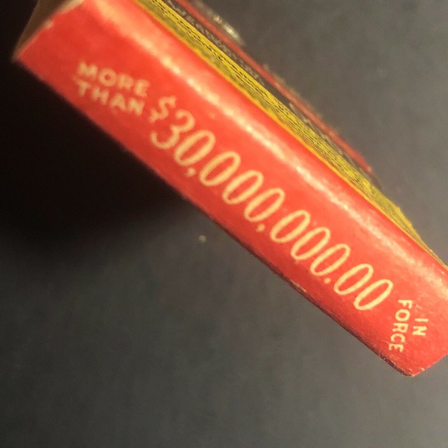1940's-50's Full Matchbook - "Insure Your Family - $1.00 A Month" Mail In Offer