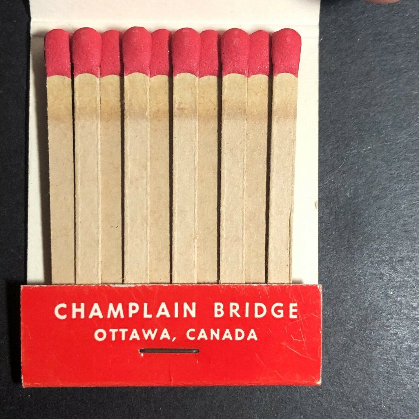 1950's-60's Full Matchbook - Cafe Champlain Tavern Restaurant Ottawa