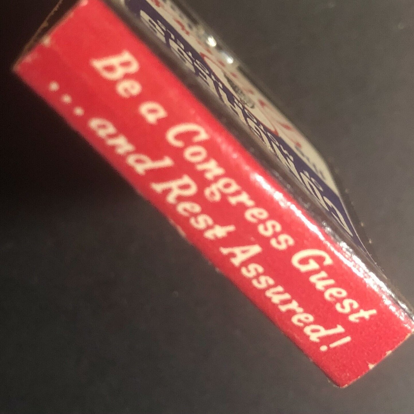 Scarce 1940's-50's Full Matchbook "Annapolis Motel Company" "Member Congress"