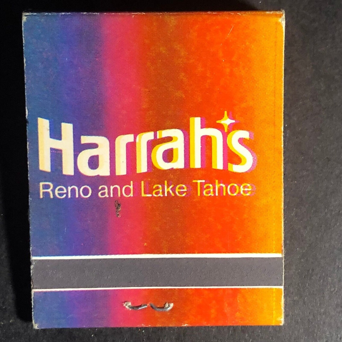 Harrah's Casino Reno & Lake Tahoe 20-Strike Full Matchbook - c1975-85 VGC