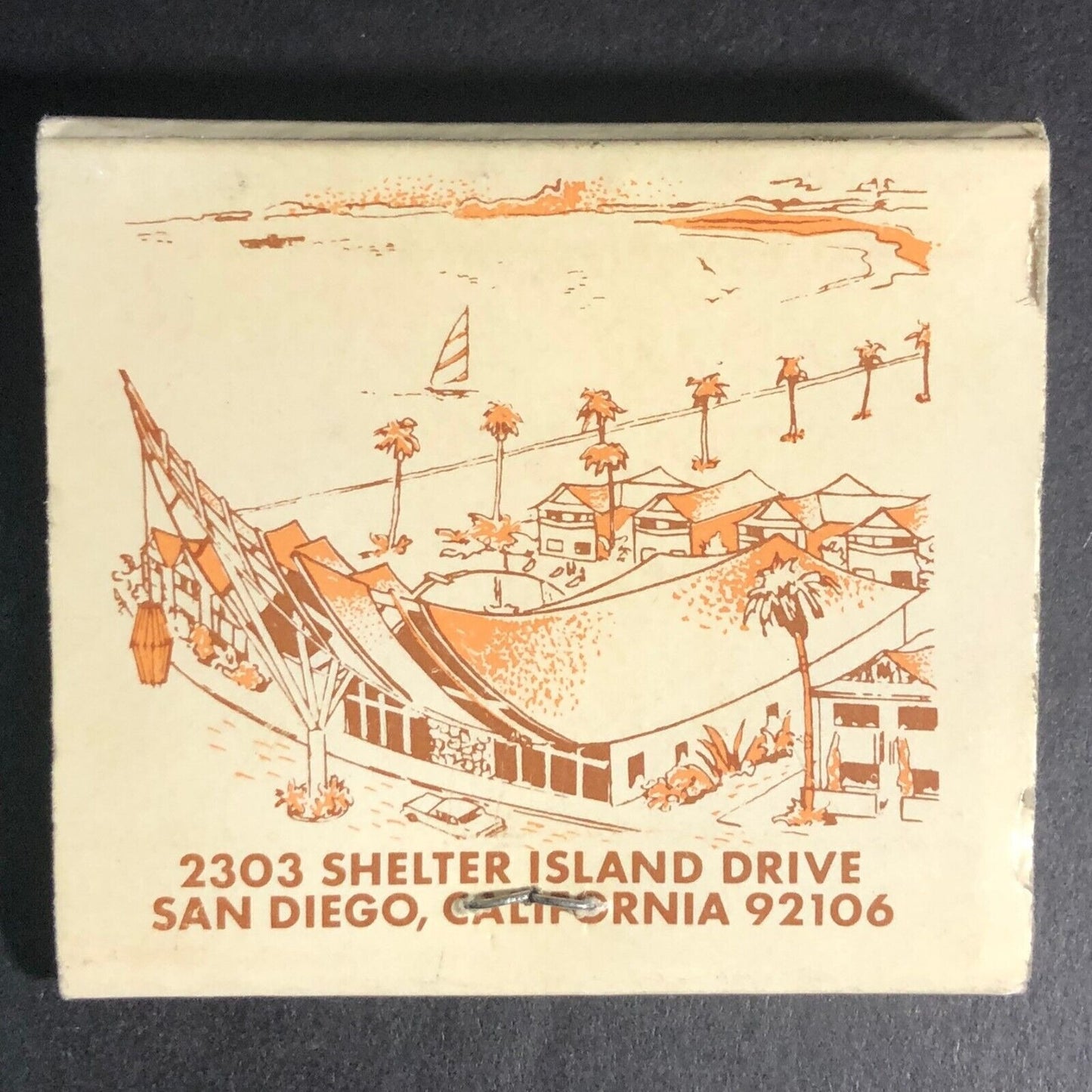 Sheraton Half Moon Inn Boatel Hotel San Diego 30-Strike Full Matchbook c1968-73