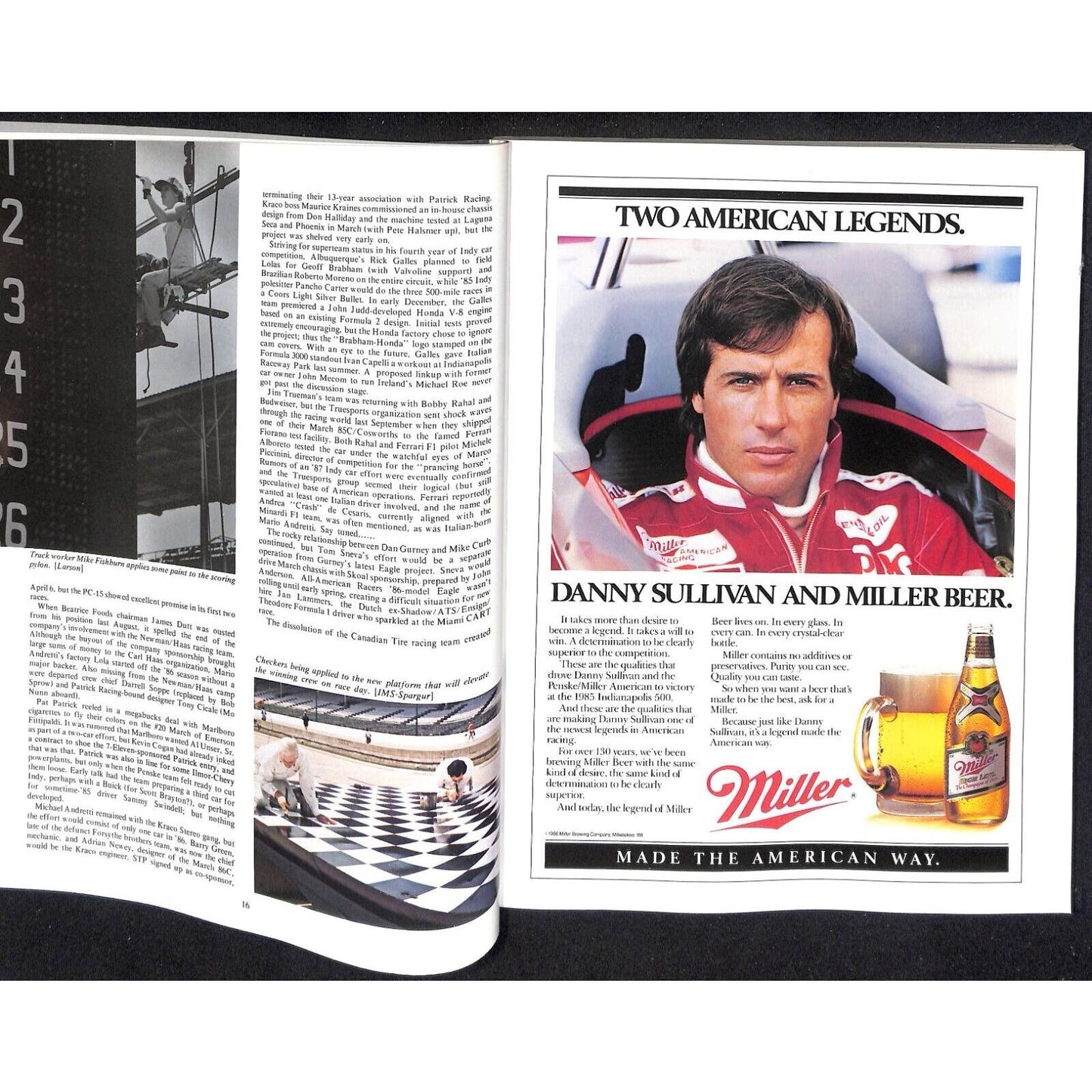 1986 Hungness Indianapolis 500 Yearbook Racing VGC 223pp 1lb 6oz