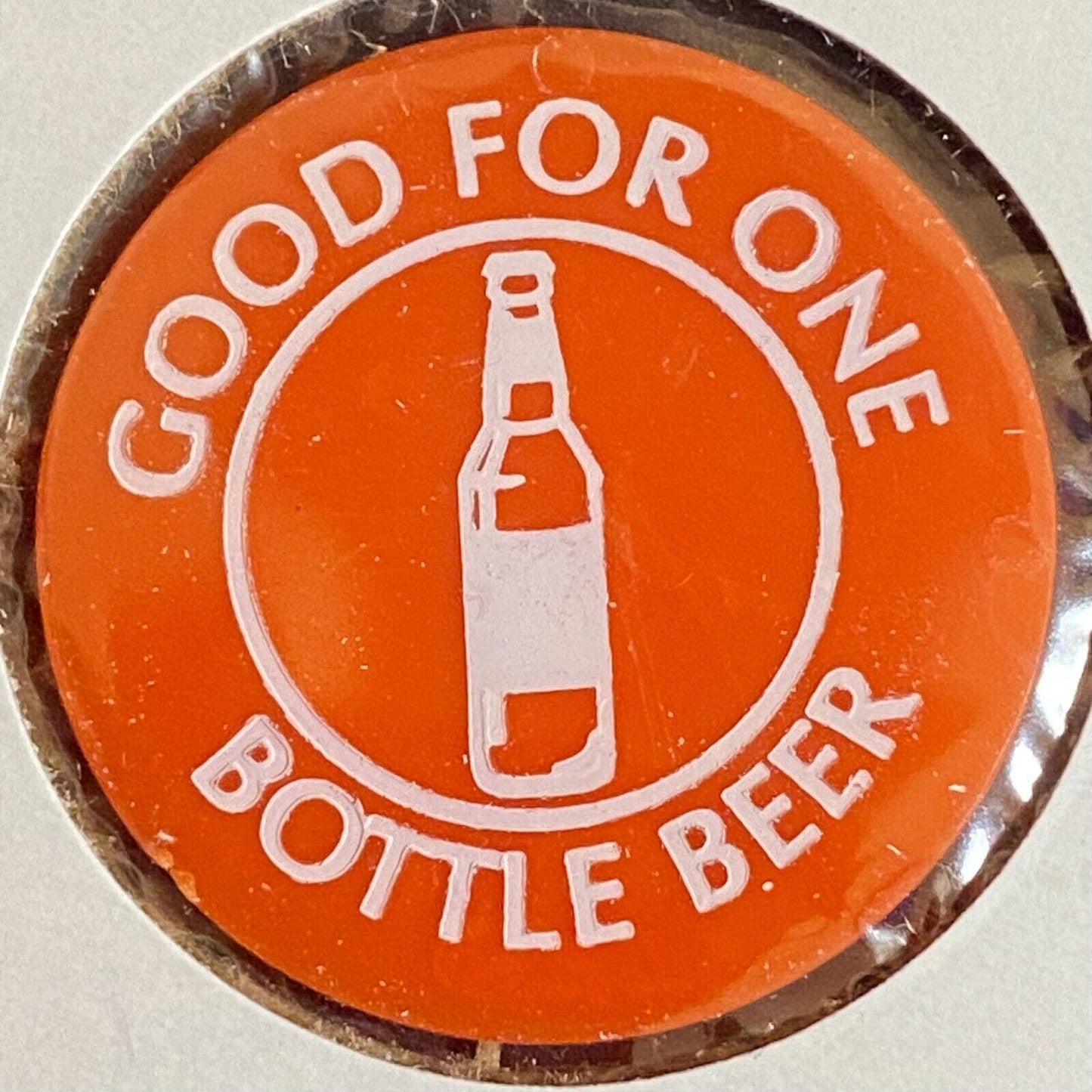 Harrisonville, F.O.E. #4274 c1970's-80's Plastic "G/F One Bottle Beer" Token