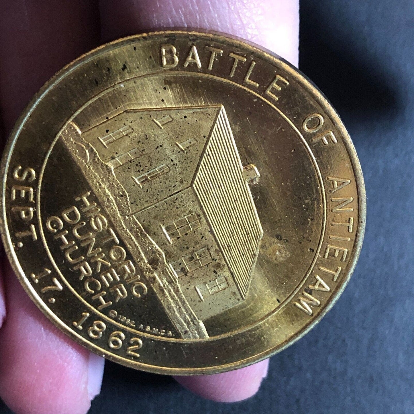 Dunker Church Battle of Antietam 1862 50c 1962 Token 34mm 12g