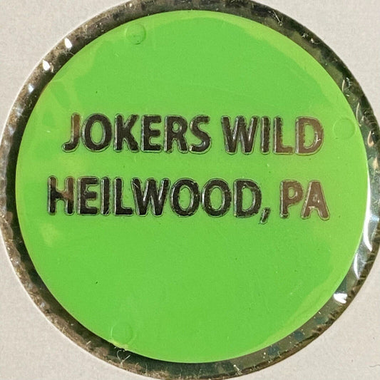 Heilwood, PA Joker's Wild c1970's Plastic "Bottle" Token