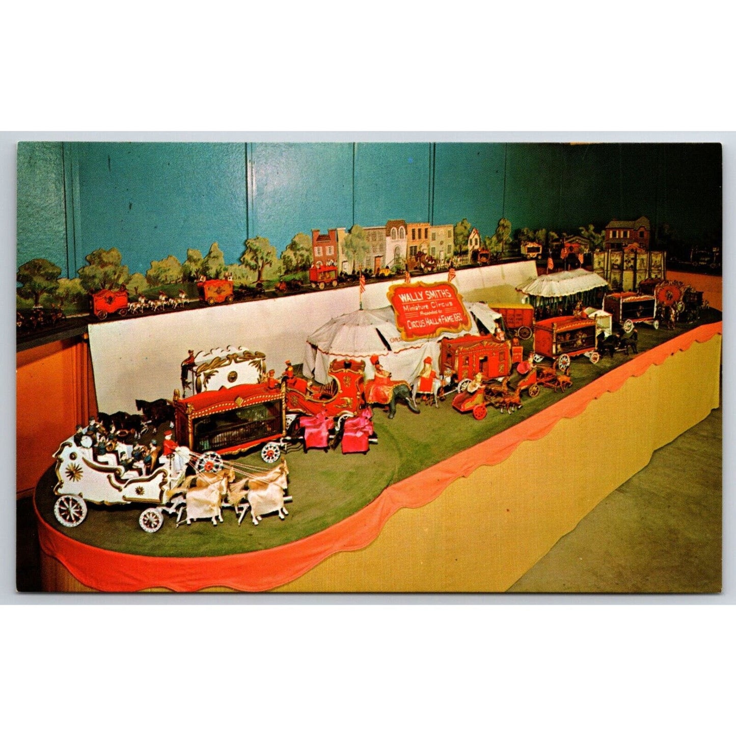 Miniature Circus Wally Smith Sarasota Postcard NP VGC c1965-70's