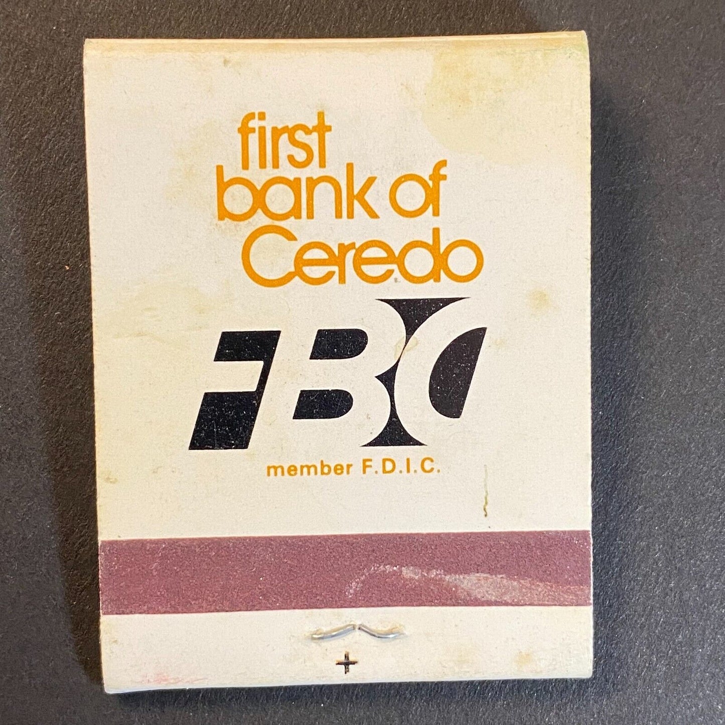 First Bank Ceredo FBC Platypus? Near Full (-1) Matchbook c1974-80's VGC