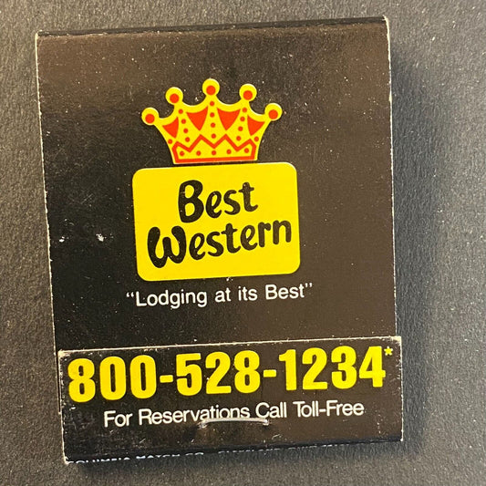 Best Western Hotels c1974-80's Full Matchbook VGC