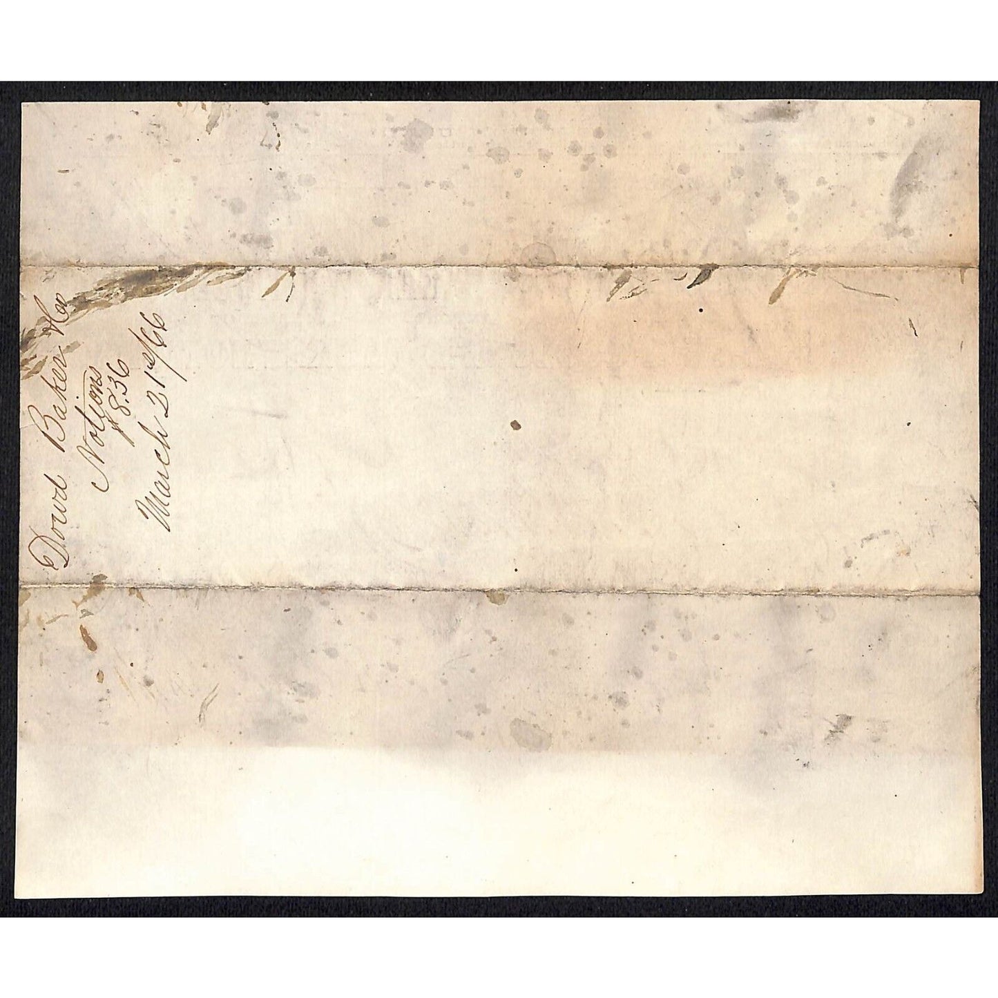 Dowd, Baker, Whitfield & Co. "Yankee Notions" NYC 1866 J.J. Cover* Billhead