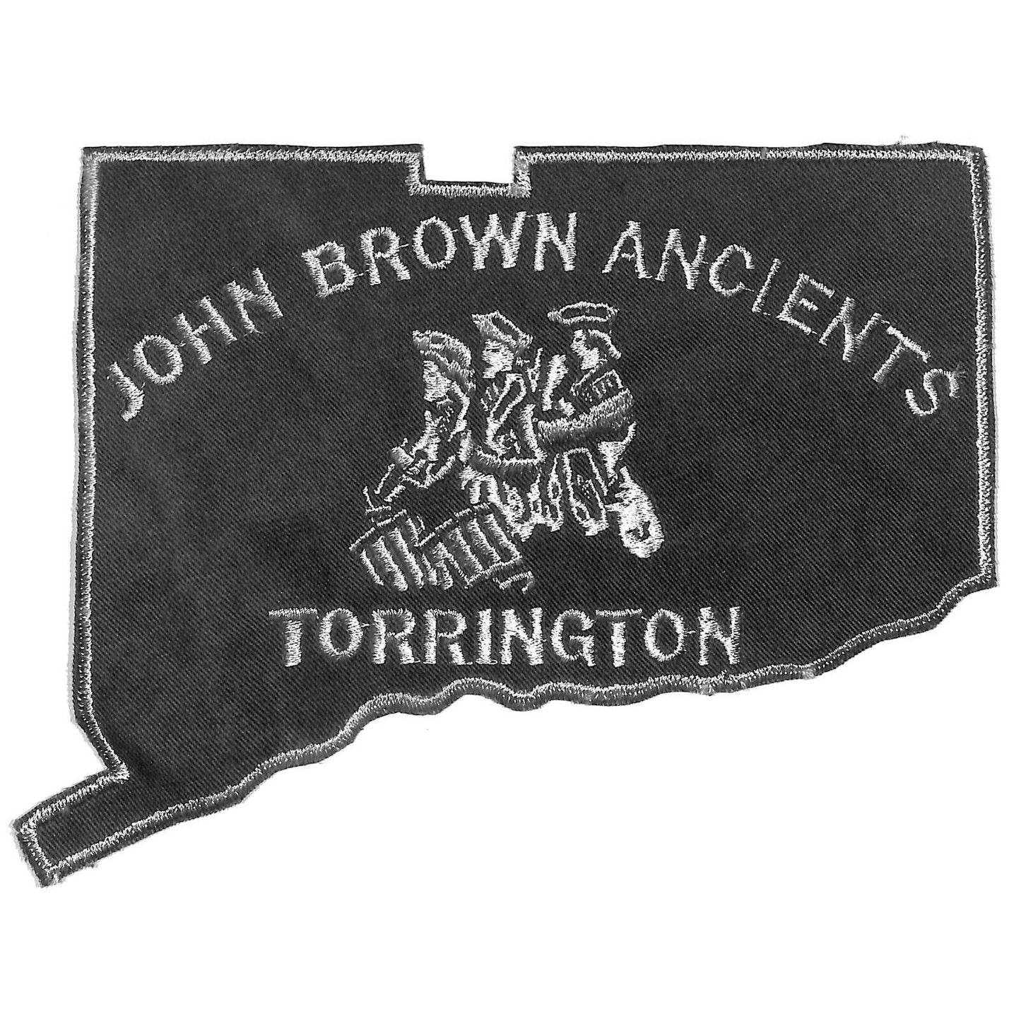 John Brown Ancients Torrington (Fife & Drum CT) c1962-70's Emb. Patch 5" x 8"