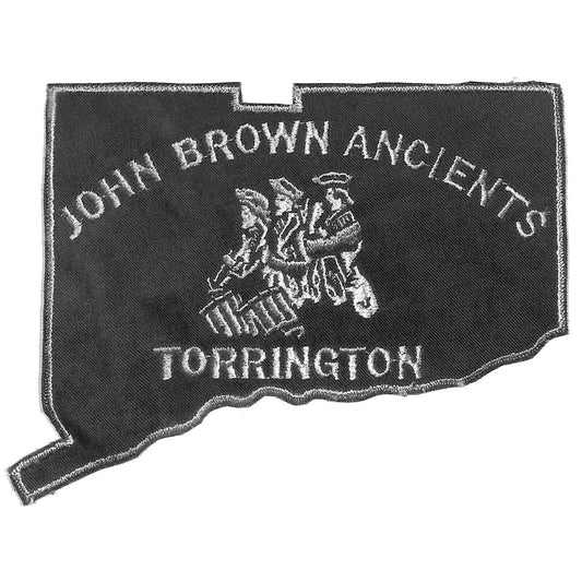 John Brown Ancients Torrington (Fife & Drum CT) c1962-70's Emb. Patch 5" x 8"