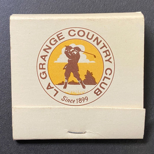 La Grange Country Club Chicago Near Full (-1) Matchbook c1974 VGC Scarce