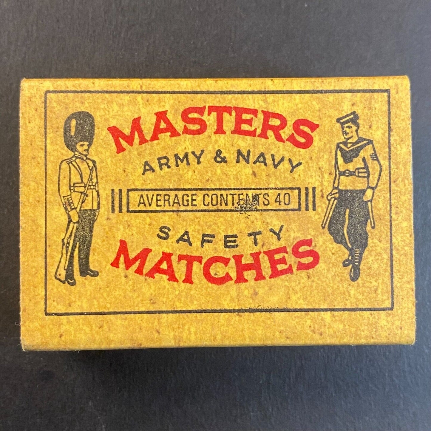 Masters Army Navy Trinidad Vintage Retro / Repro ? Matchbox Scarce VGC