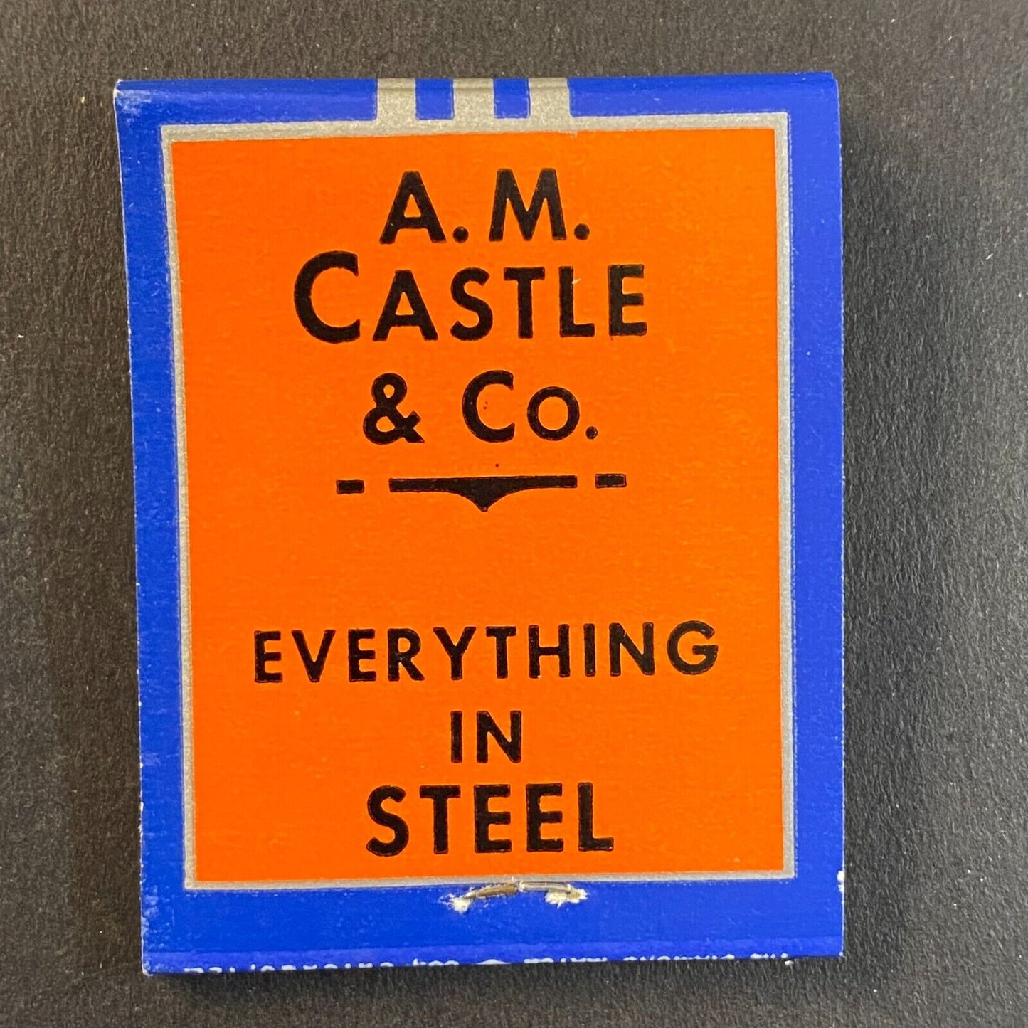 Castle Steel Distributors Chicago Full Matchbook c1950's-60's VGC Scarce