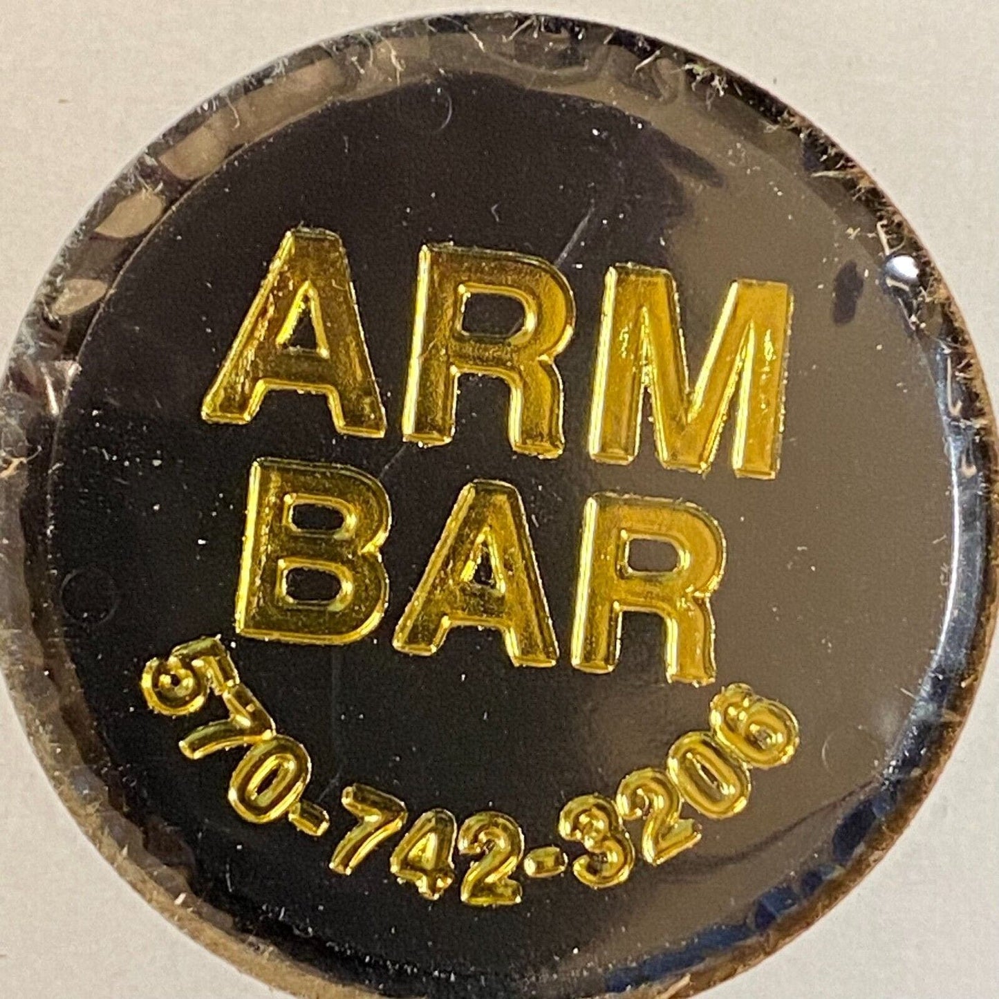 Milton, PA Arm Bar c1998 Plastic Token "G/F One Draft Beer"