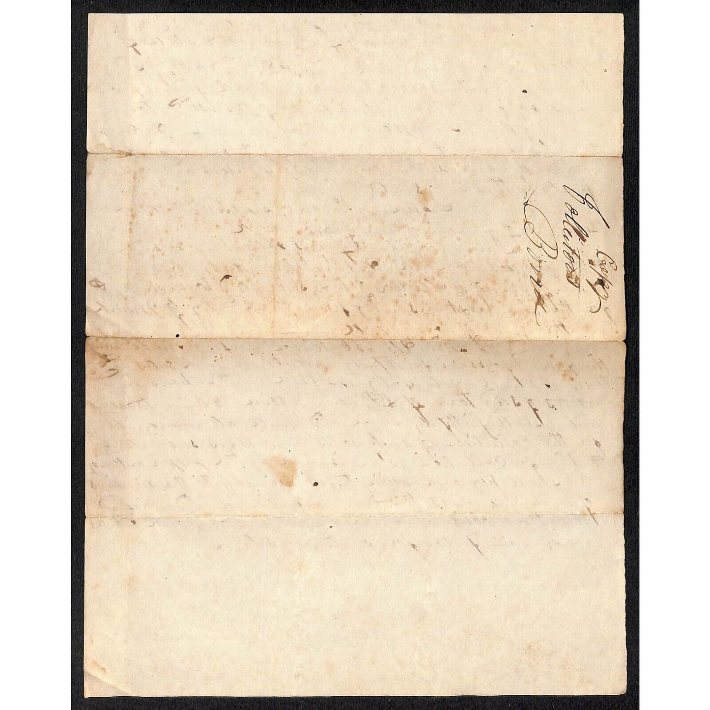 c1850's Collector's Bond / Document (Knowlton* ?) Newburgh, ME