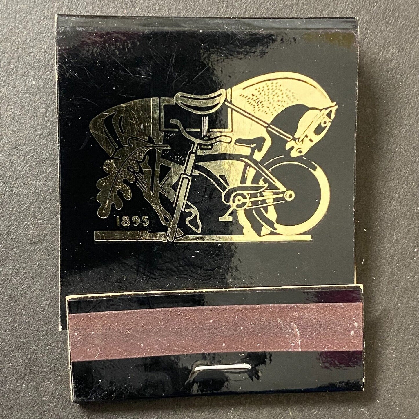 "Saddle & Cycle Club" Chicago Full Matchbook c1960's-74 w/ Gold Foil & Tips