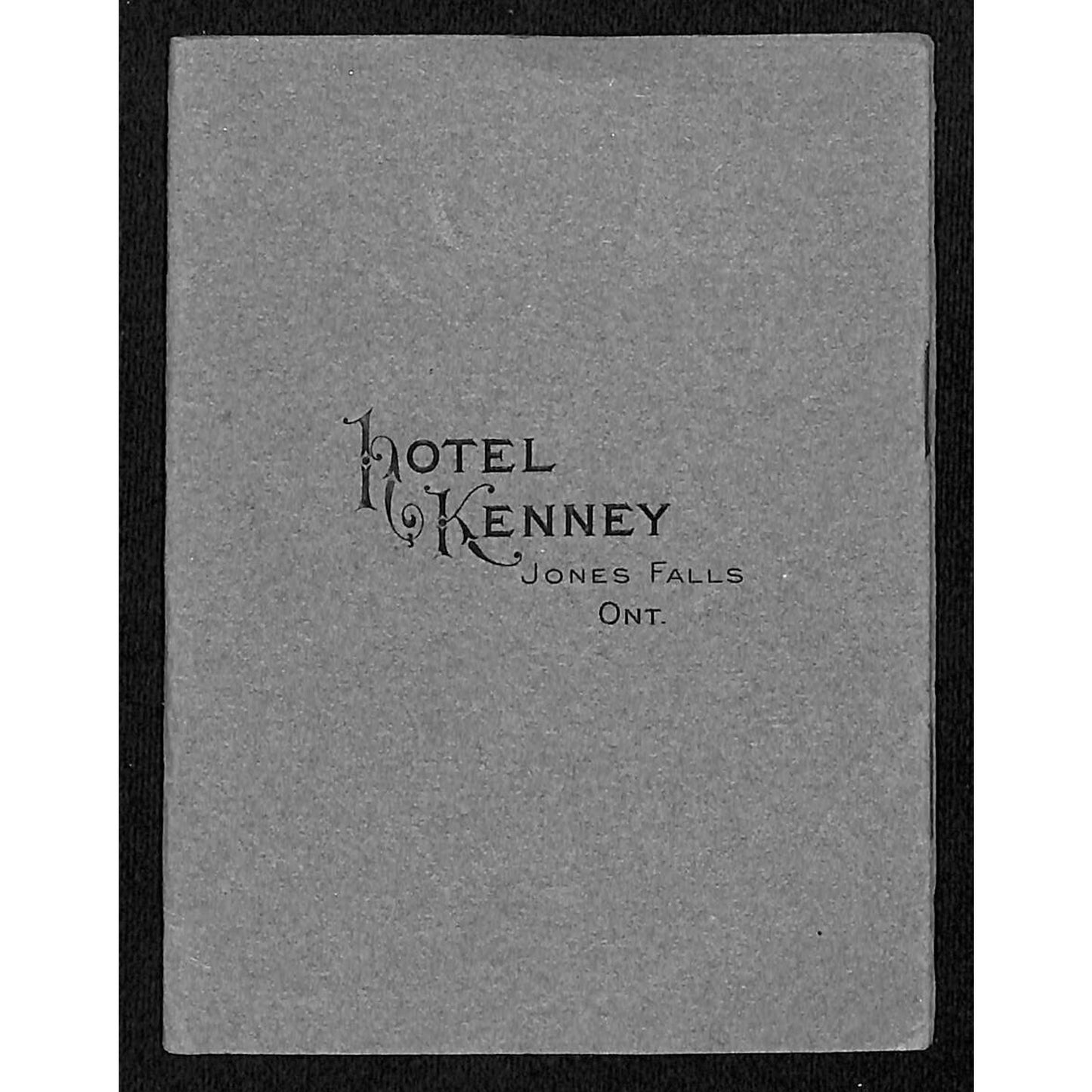 Hotel Kenny, Jones Falls, ONT c1910-20's Brochure 8pp Scarce