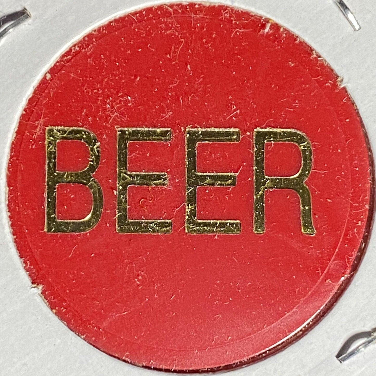 Carlisle, PA AMVETS Post 274 Plastic Drink Token G/F "Beer" (#3)