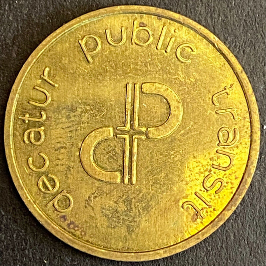 Decatur Public Transit Illinois G/F One Fare Transit Token 23mm