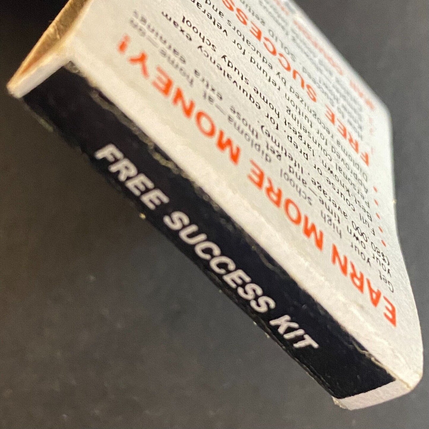 "The Pay-Off" ICS Mail Order Success c1965-73 Full Matchbook VGC Scarce