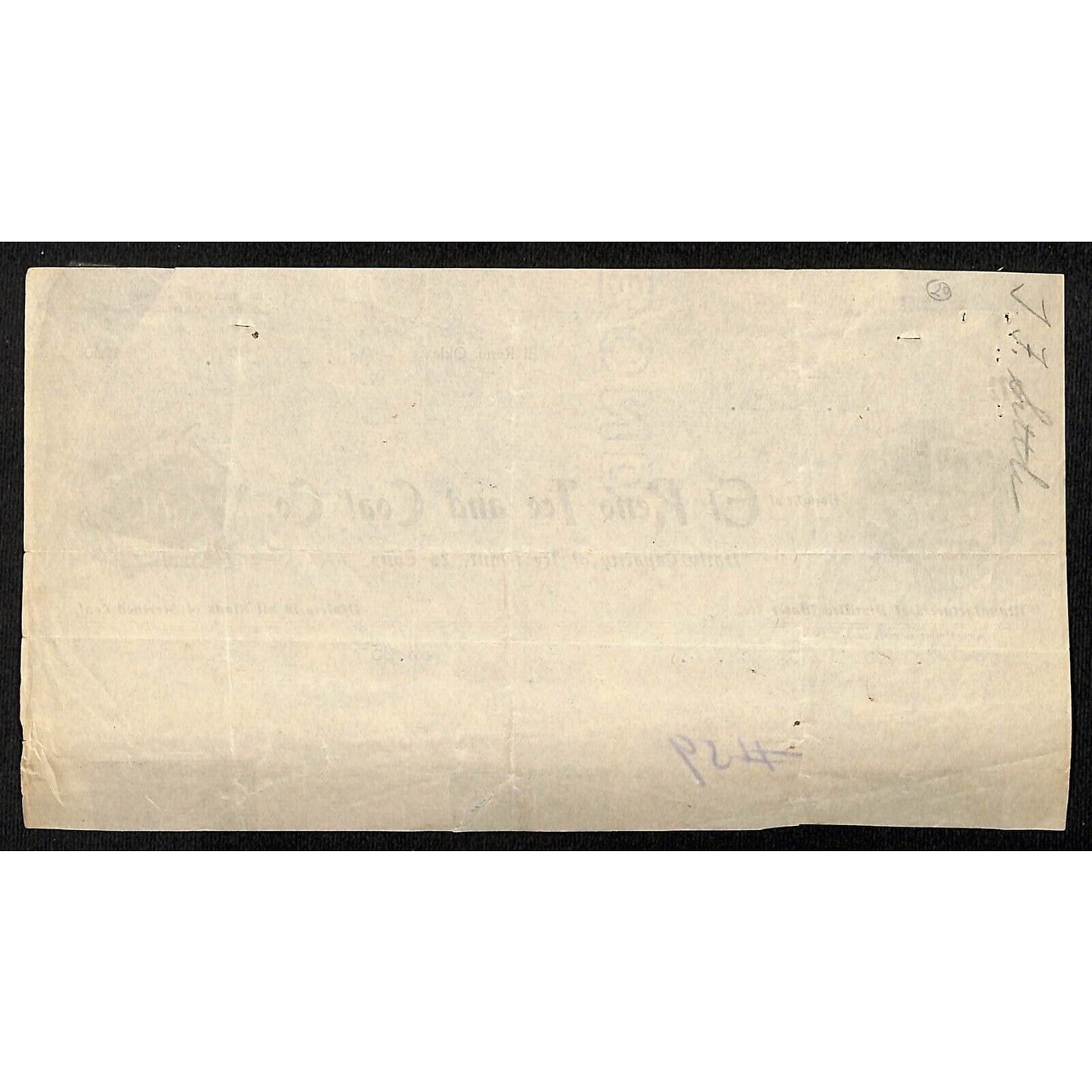 1901 El Reno Ice and Coal Co. "25 Tons Daily" OK Indian Territory Receipt