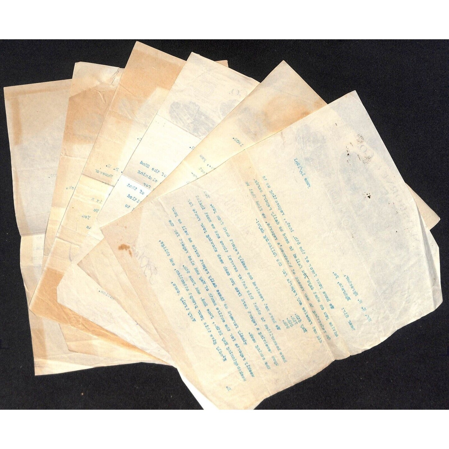 Group of 6 D.M. Osborne & Co. Harvesting Machines Philadelphia 1902 Letterheads