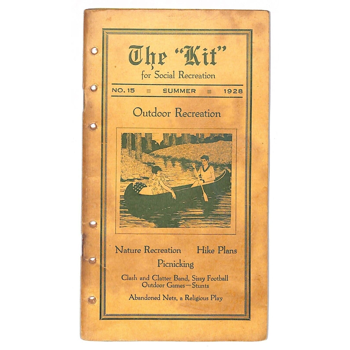 1928 Church Recreation Service Chicago "The Kit" Outdoor Activities Booklet 48pp