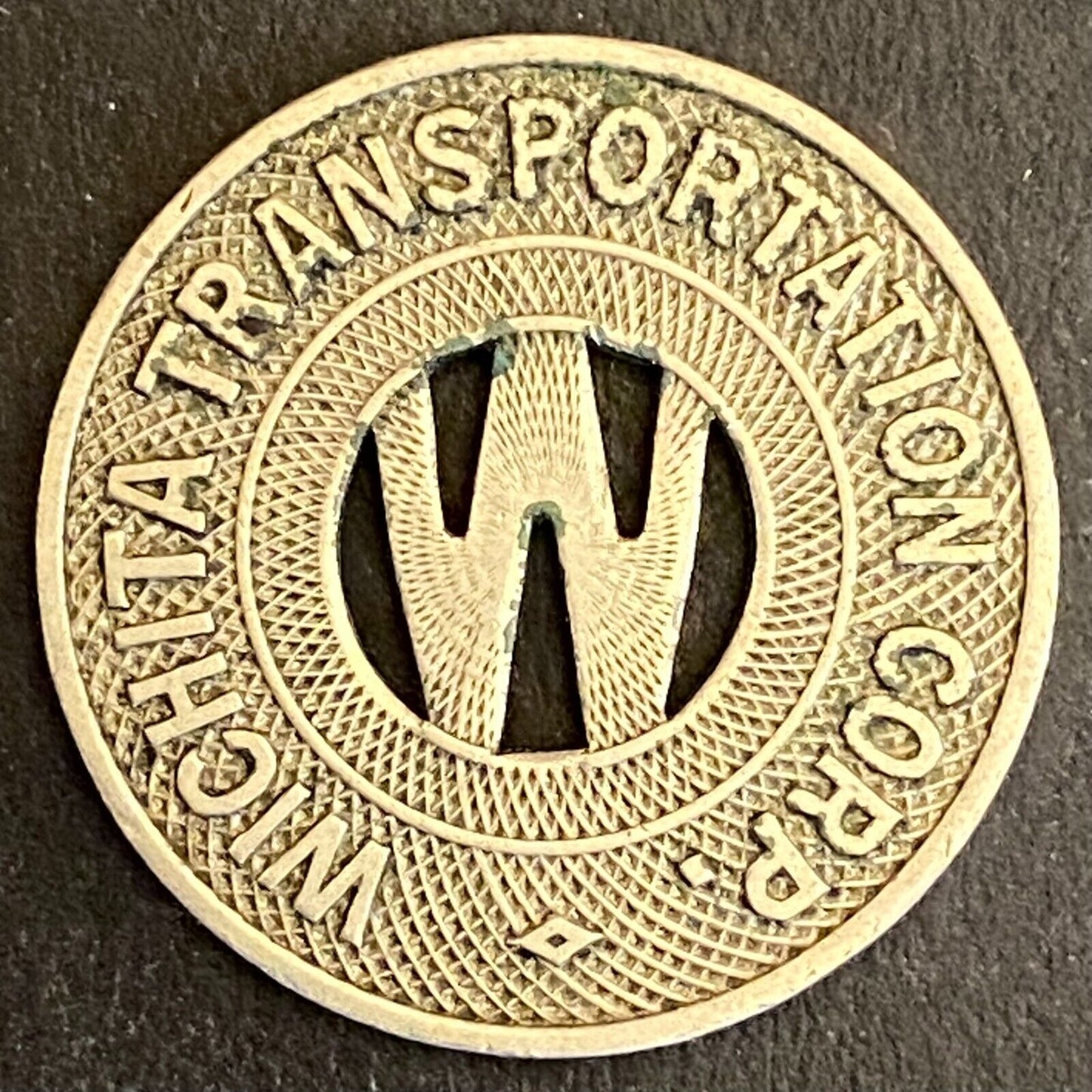 Wichita Transportation Corp. G/F One Fare Transit Token 23mm (#4)