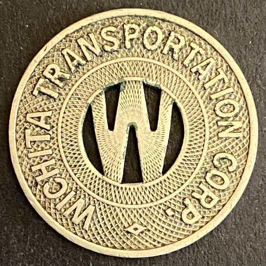 Wichita Transportation Corp. G/F One Fare Transit Token 23mm (#4)