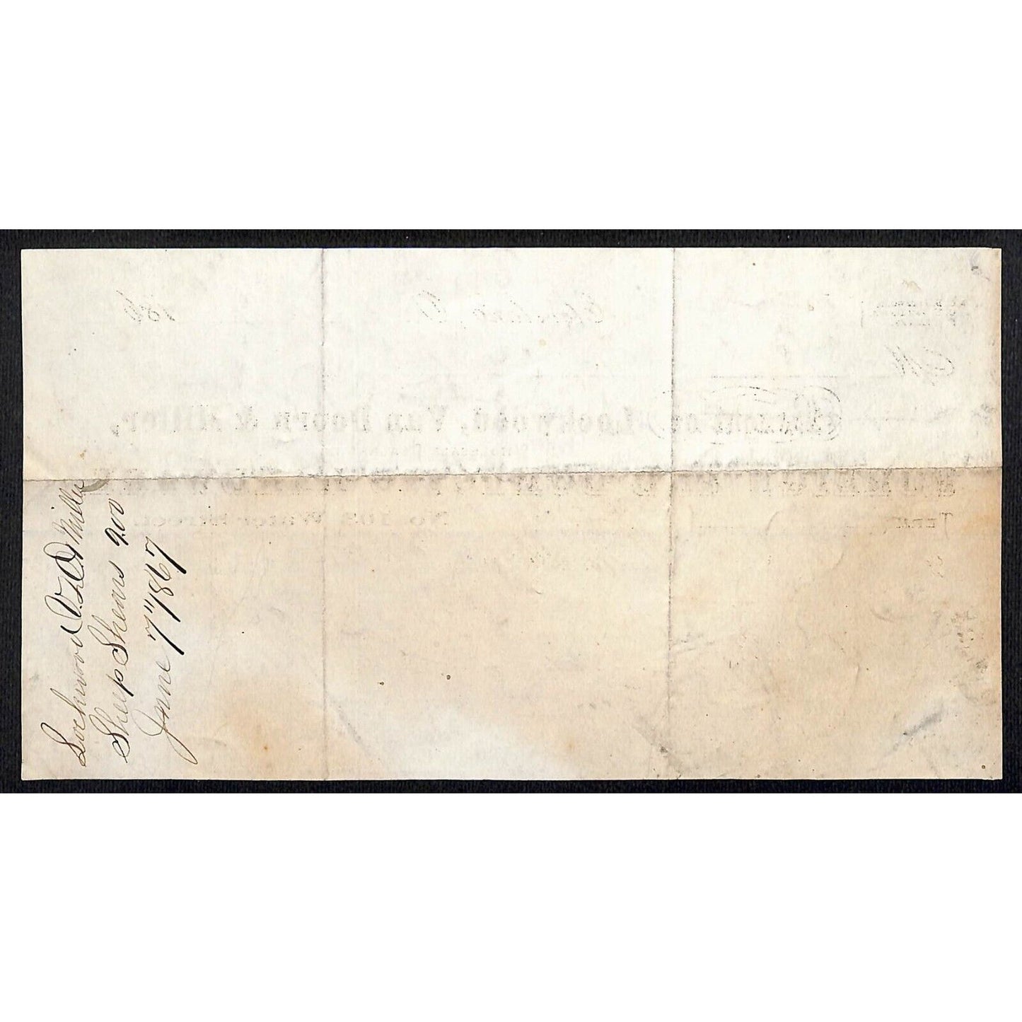 Lockwood, Van Doorn & Miller Hardware Cleveland 1867 Billhead Scarce J.J. Cover*